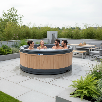 RotoSpa Orbis Round Hot Tub & Ice Bath | 4–5 Person Garden Spa
