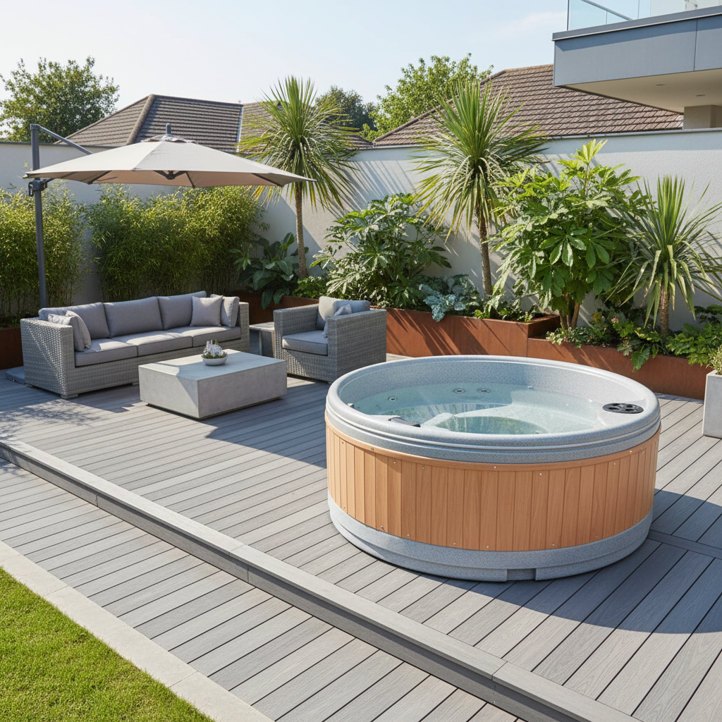 RotoSpa QuatroSpa Hot Tub & Ice Bath | 6-Person Family Garden Spa