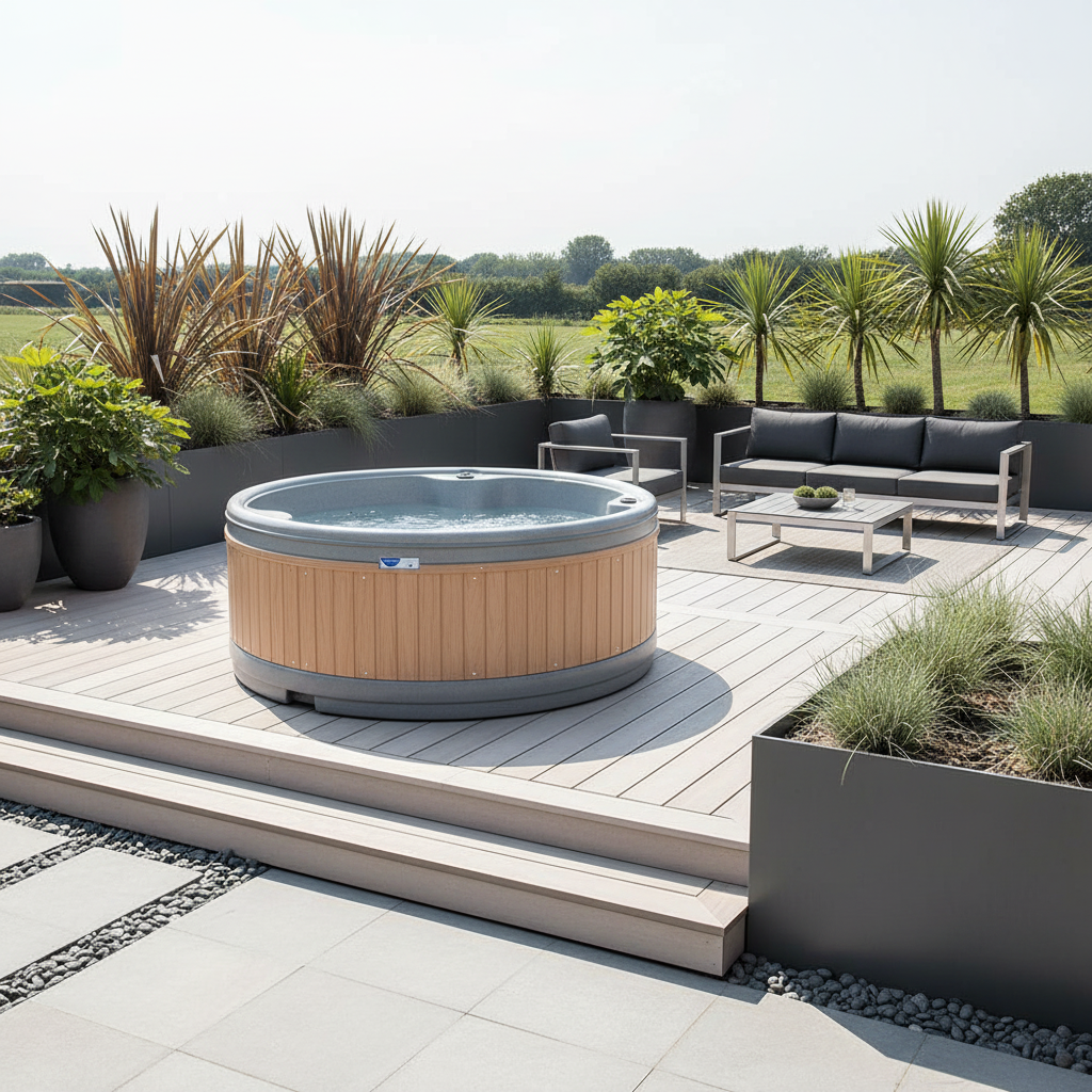 RotoSpa Orbis Round Hot Tub & Ice Bath | 4–5 Person Garden Spa