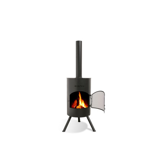 Bonfeu, BonTon 40, Outdoor Fireplace, Black