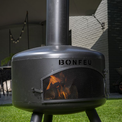 BonFeu, BonGiro, Outdoor Fireplace, Black