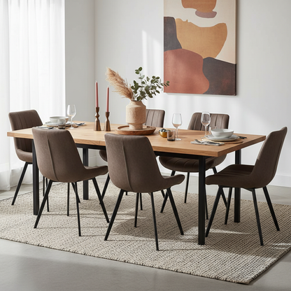Malmo Coffee Dining Chair – Sleek Faux Leather Dining & Lounge Seating