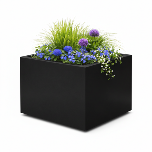 Arden Cube Planter Powder Coated Steel Garden Planter UK