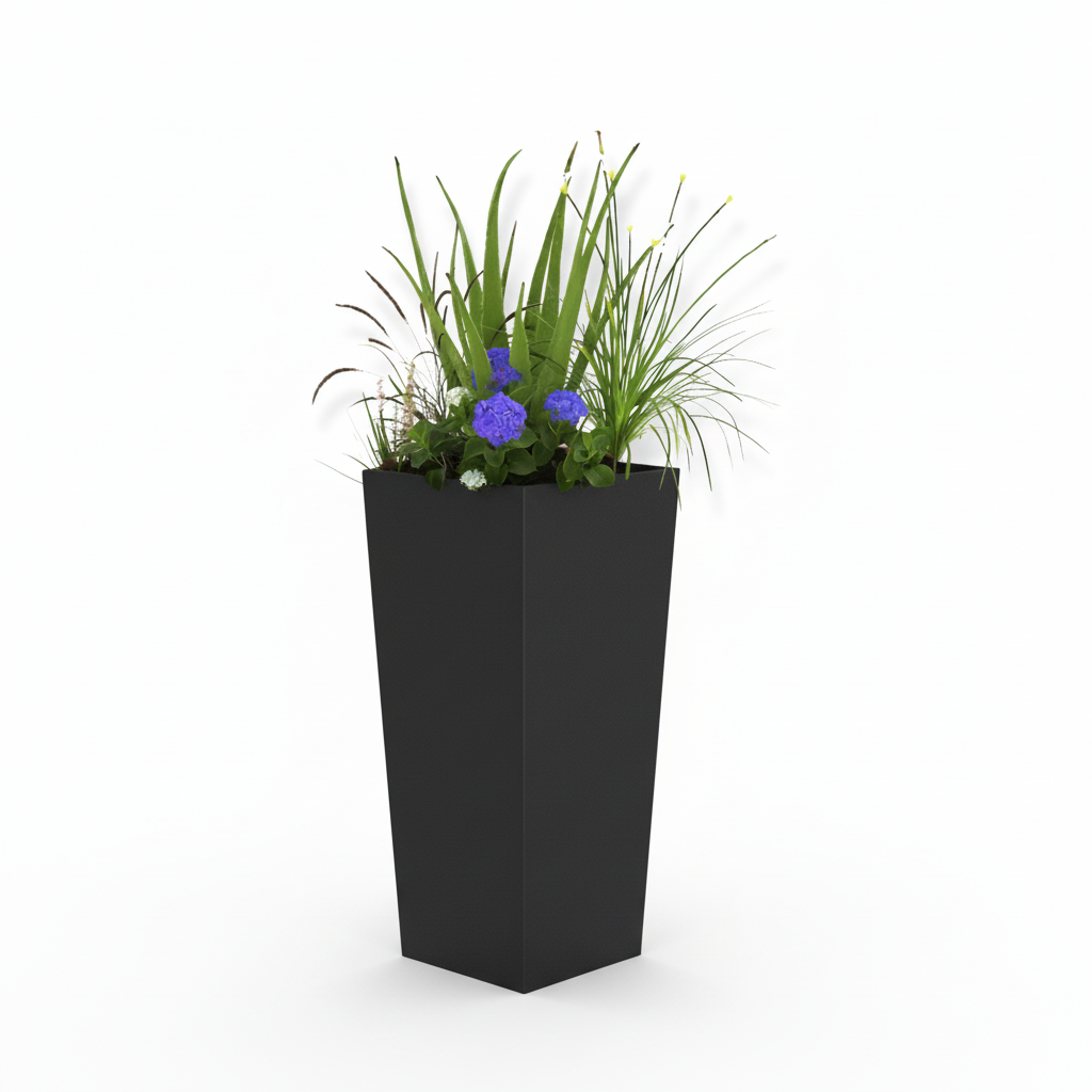 Tatton Column Steel Planter Tall Garden Planter UK