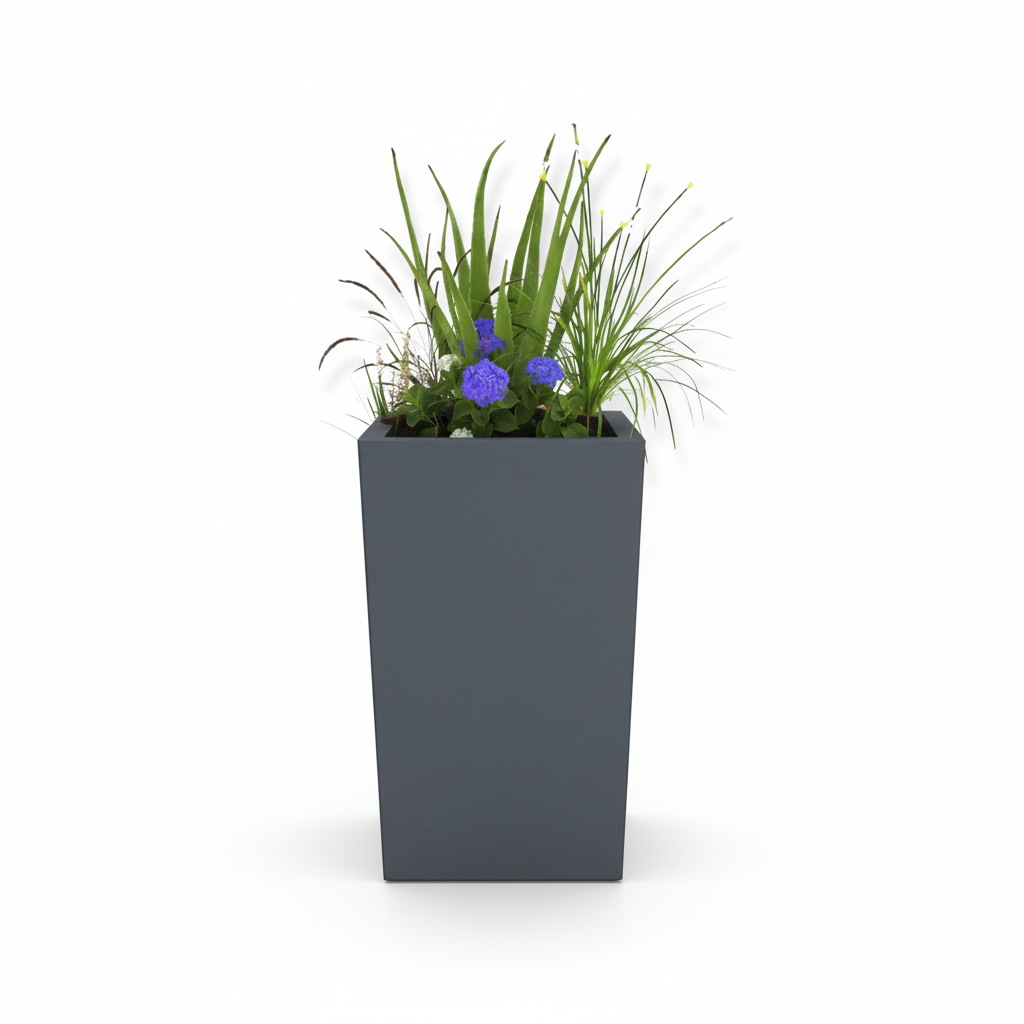 Tatton Column Steel Planter Tall Garden Planter UK