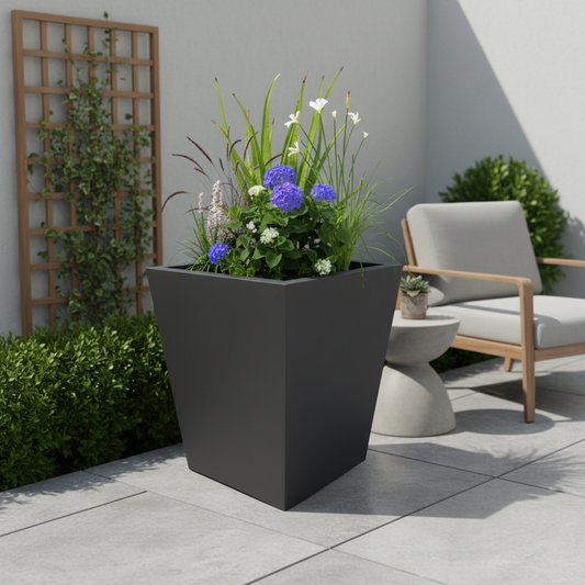 Harrogate Tapered Steel Planter Garden Planter UK