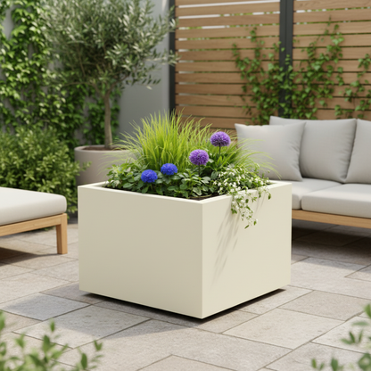 Arden Cube Planter Powder Coated Steel Garden Planter UK