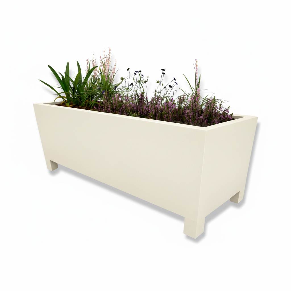 Arden Trough Planter with Feet Steel Garden Planter UK
