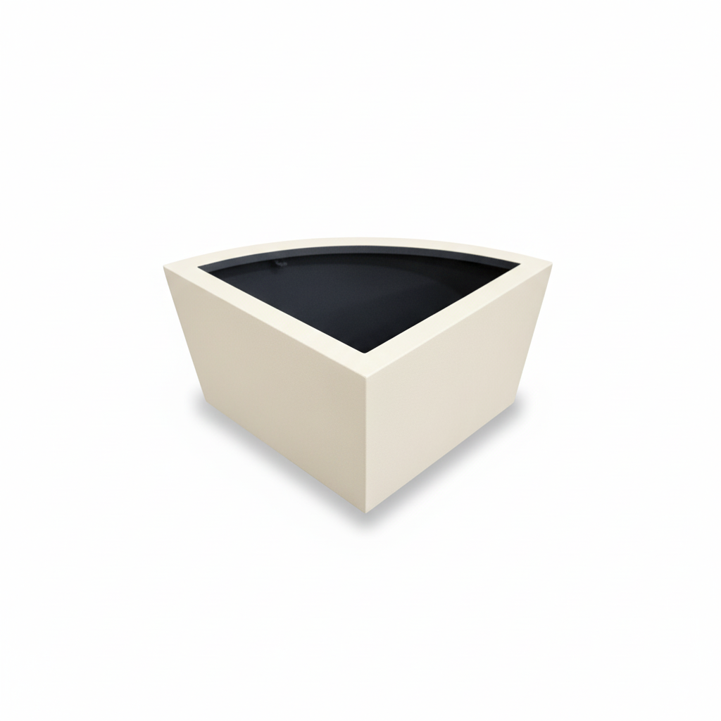 Chelsea Wedge Steel Planter Corner Garden Planter UK