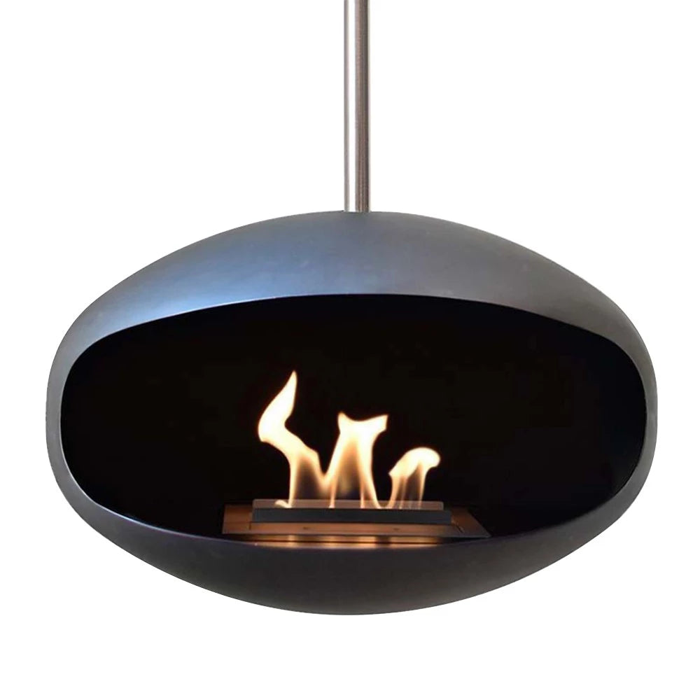 Cocoon Aeris Black Ceiling Bioethanol Fireplace