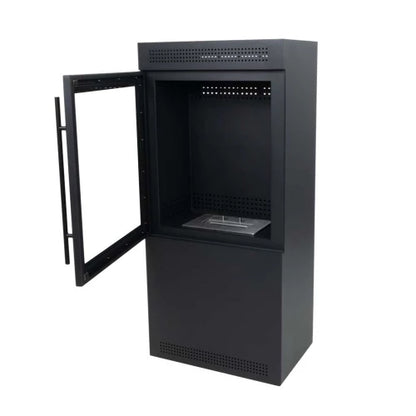 Jackson Bioethanol Stove – Square Black Indoor Fireplace