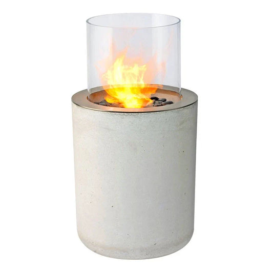 Planika Jar Bioethanol Fireplace with Concrete Base Indoor Outdoor