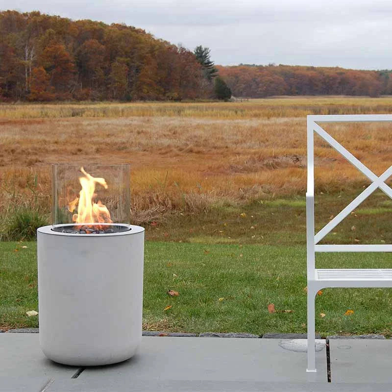 Planika Jar Bioethanol Fireplace with Concrete Base Indoor Outdoor