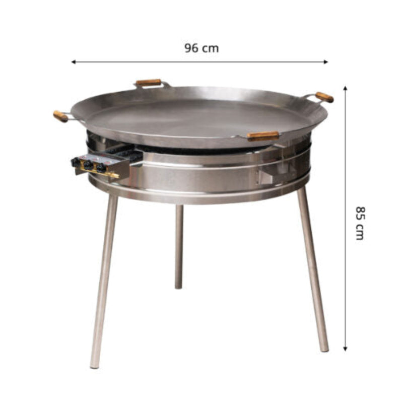 GrillSymbol Expert 960 Paella Cooking Set 96 cm Large Gas Burner