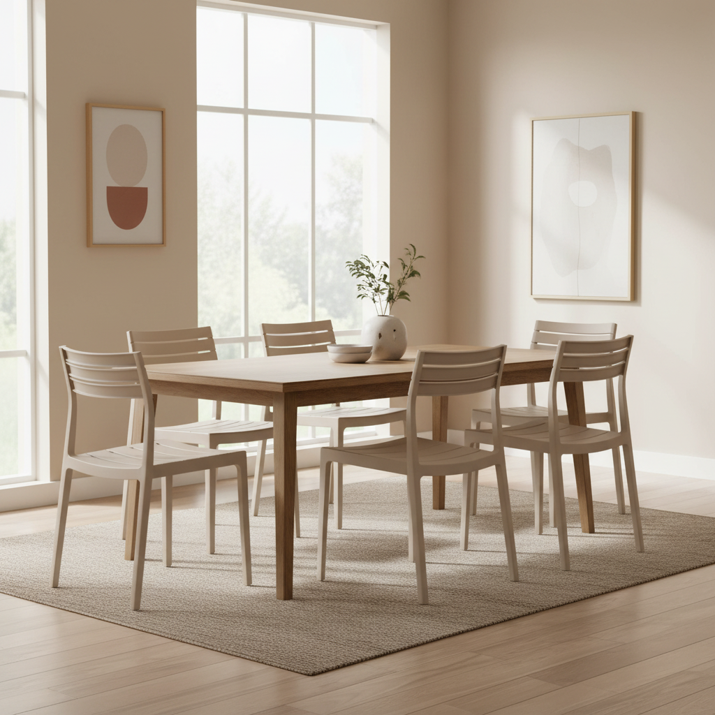 Aura Putty Outdoor Dining Chair | Weather Resistant Garden & Patio Seating