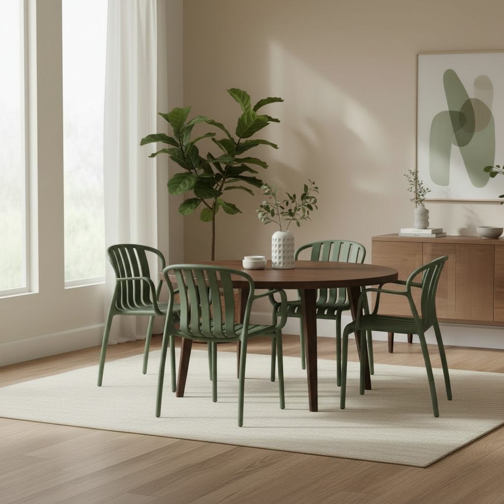 Axis French Grey Outdoor Carver Chair | Weather Resistant Garden Dining Chair