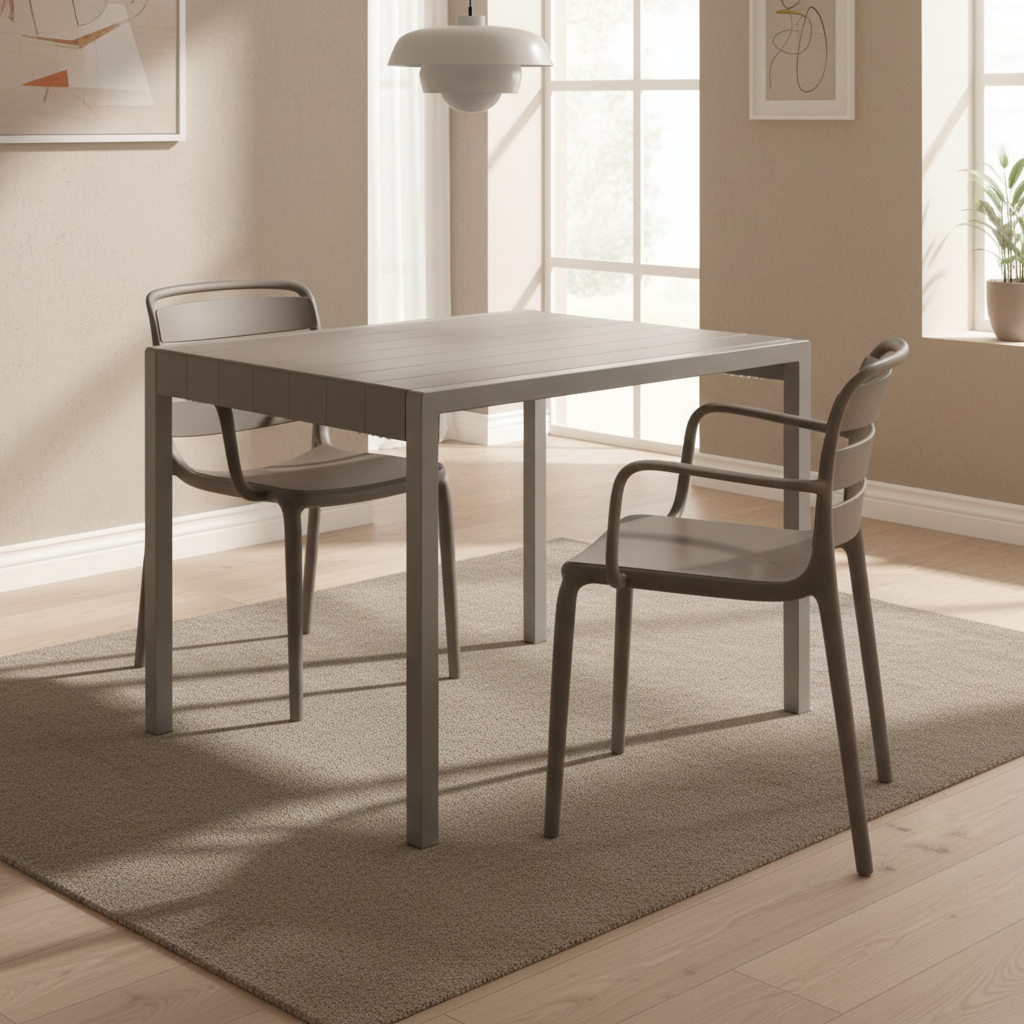 Cube Stone Outdoor Dining Table | Weather Resistant Garden Table