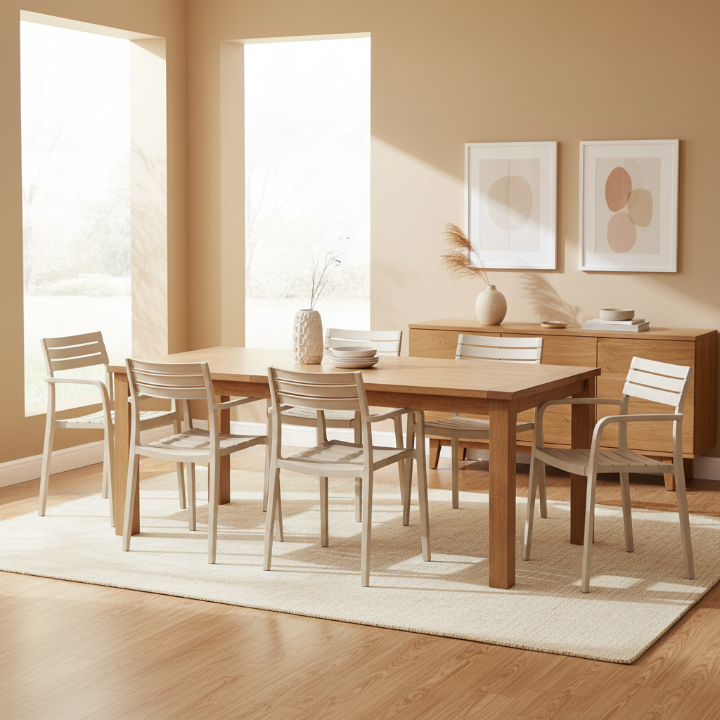 Aura Putty Grey Outdoor Carver Chair | Weather Resistant Garden Dining Chair