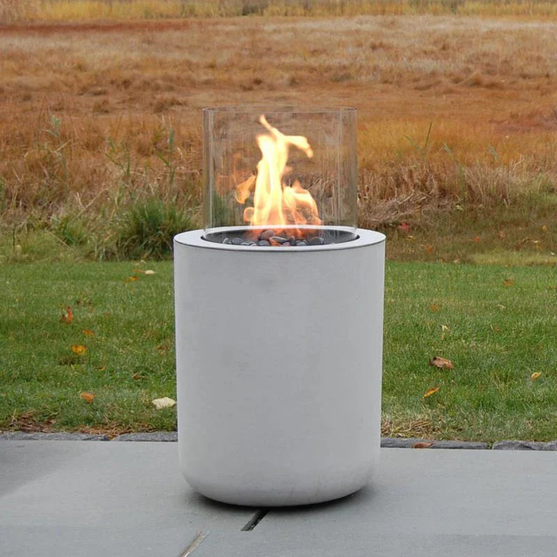 Planika Jar Bioethanol Fireplace with Concrete Base Indoor Outdoor