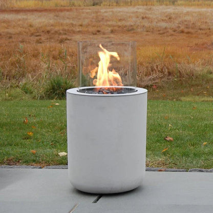 Planika Jar Bioethanol Fireplace with Concrete Base Indoor Outdoor