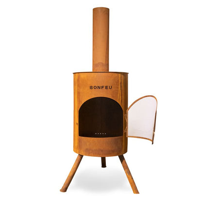 BonFeu, BonTon 60, Outdoor Fireplace, Rust