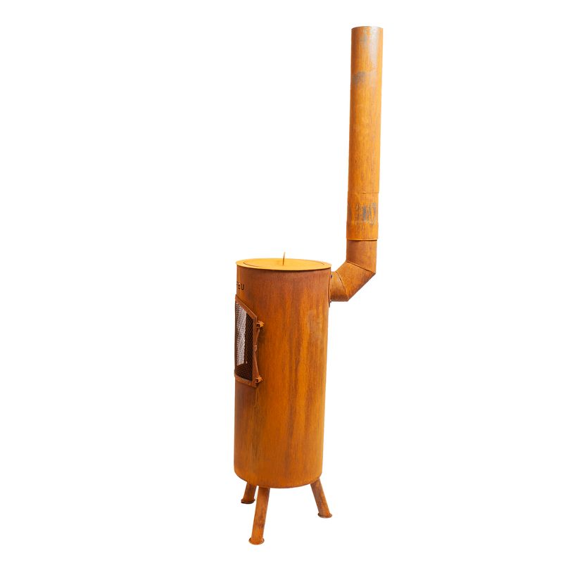 Bonfeu, Bongiano LP, Outdoor Fireplace, Rust