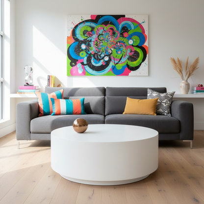 Elementi, Rome Coffee Table, Large Cream, White Indoor/Outdoor Concrete Glass Fibre