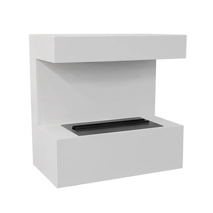 ScandiFlames Late White Wall-Mounted Water Fireplace