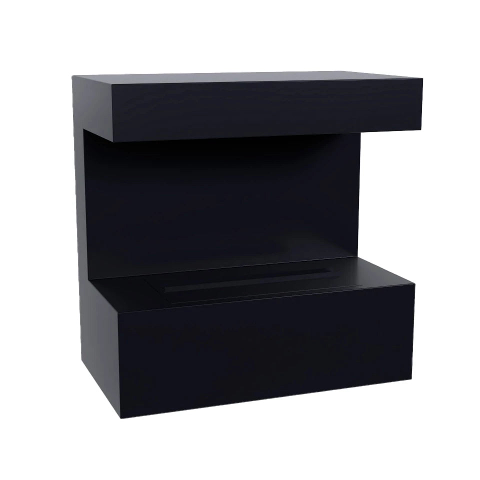 Late Wall-Mounted Water Vapour Fireplace Black – ScandiFlames