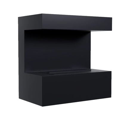 Late Wall-Mounted Water Vapour Fireplace Black – ScandiFlames