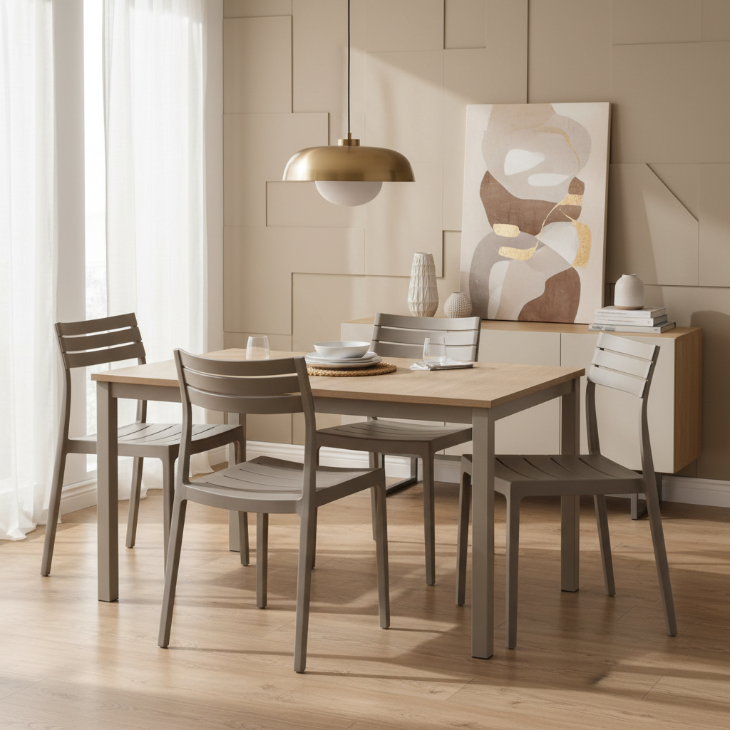 Aura Stone Outdoor Dining Chair | Weather Resistant Garden & Patio Seating