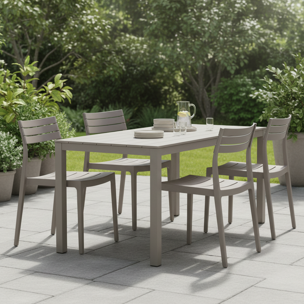 Aura Stone Outdoor Dining Chair | Weather Resistant Garden & Patio Seating