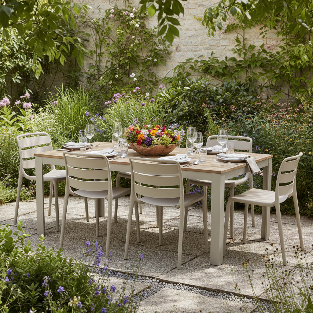 Velo Putty Dining Chair | Modern Indoor & Outdoor Plastic Garden Chair