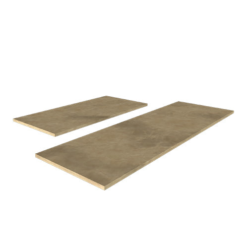 48 Inch Natural Limestone Fireplace Hearth Set | 2 Piece