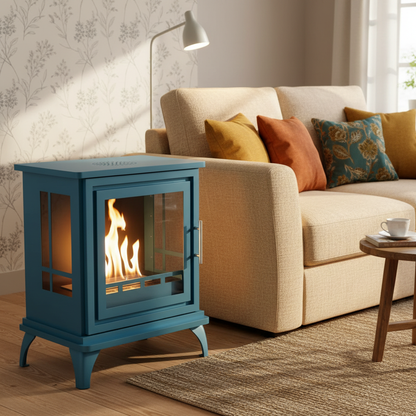ScandiFlames Nashville Bioethanol Indoor Stove - Blue Bayou