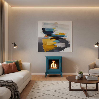 ScandiFlames Nashville Bioethanol Indoor Stove - Blue Bayou