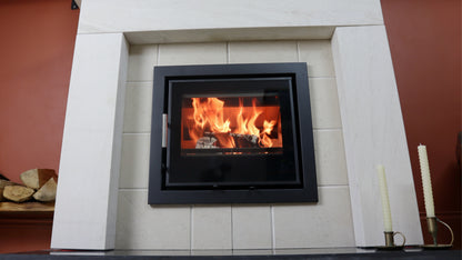 Lovell C550 6.9 kW Stove with Wide Flame View and Modern Design