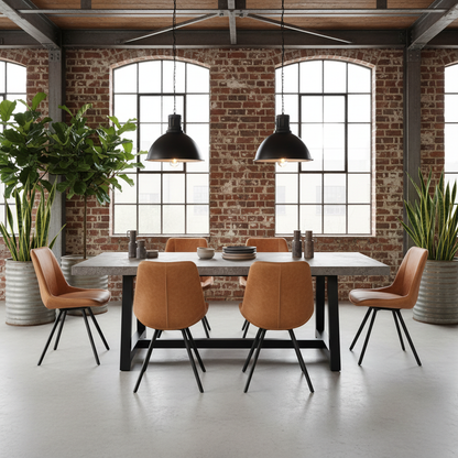 Malmo Tan Swivel Dining Chair | Modern Scandi Comfort & Style