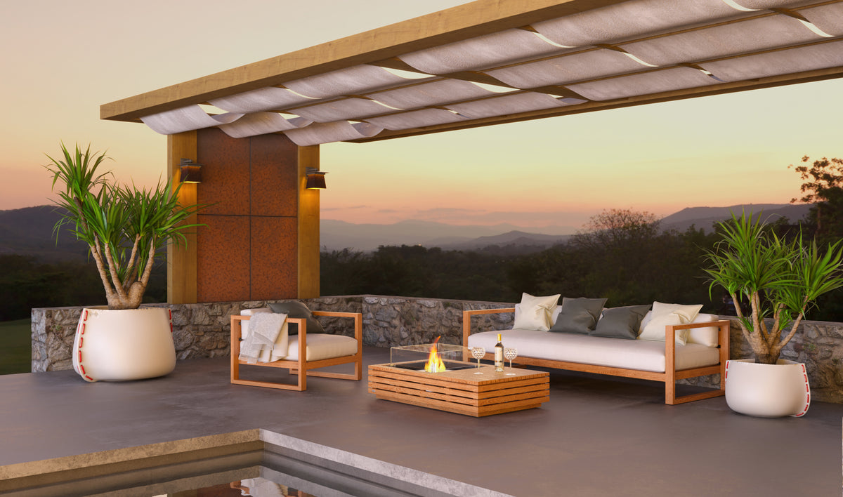 Manhattan 50 EcoSmart Fire Table with 8L Bioethanol Burner