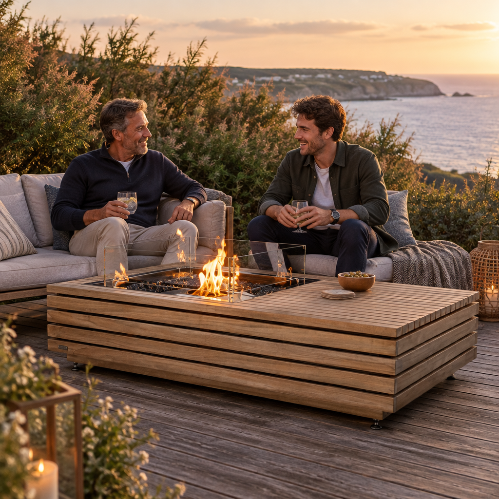 Manhattan 50 EcoSmart Fire Table with 8L Bioethanol Burner