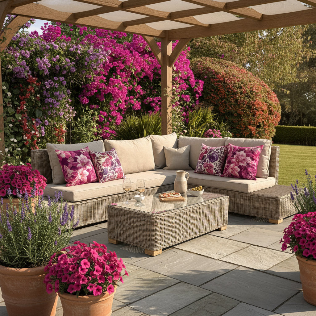 Capri Collection Outdoor Large Corner And Coffee Table Set