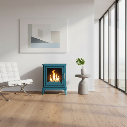 ScandiFlames Nashville Bioethanol Indoor Stove - Blue Bayou