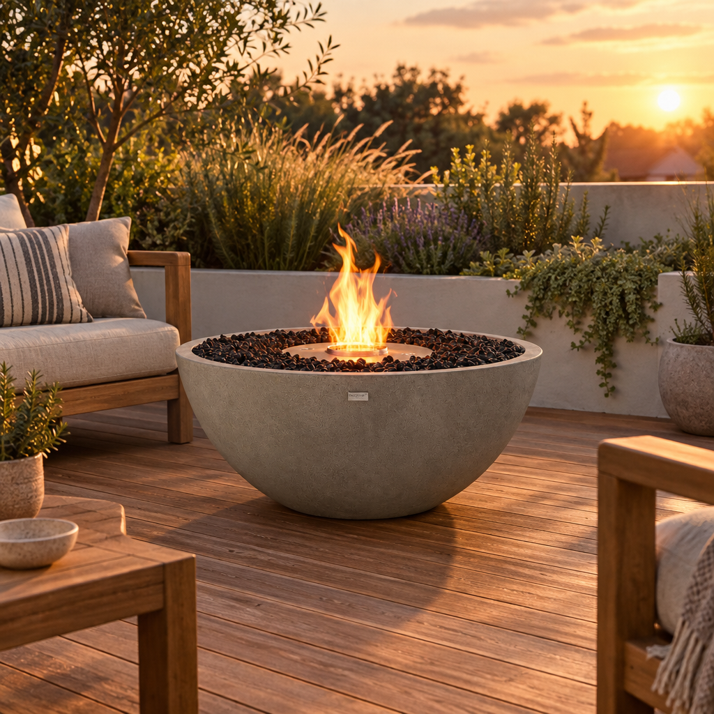 Mix 850 Bioethanol Fire Pit by EcoSmart Fire | 6 kW Outdoor Fire