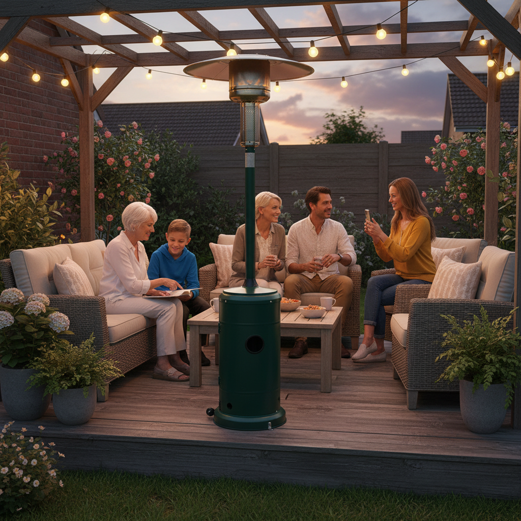 Lifestyle, Capri, Gas Patio Heater, Green