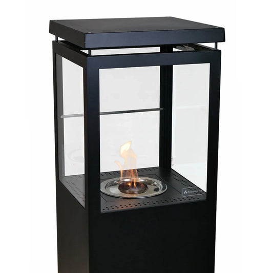 Muztag Premium Fire Paris – Black Bioethanol Fireplace
