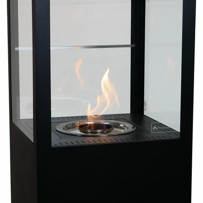 Muztag Premium Fire Paris – Black Bioethanol Fireplace