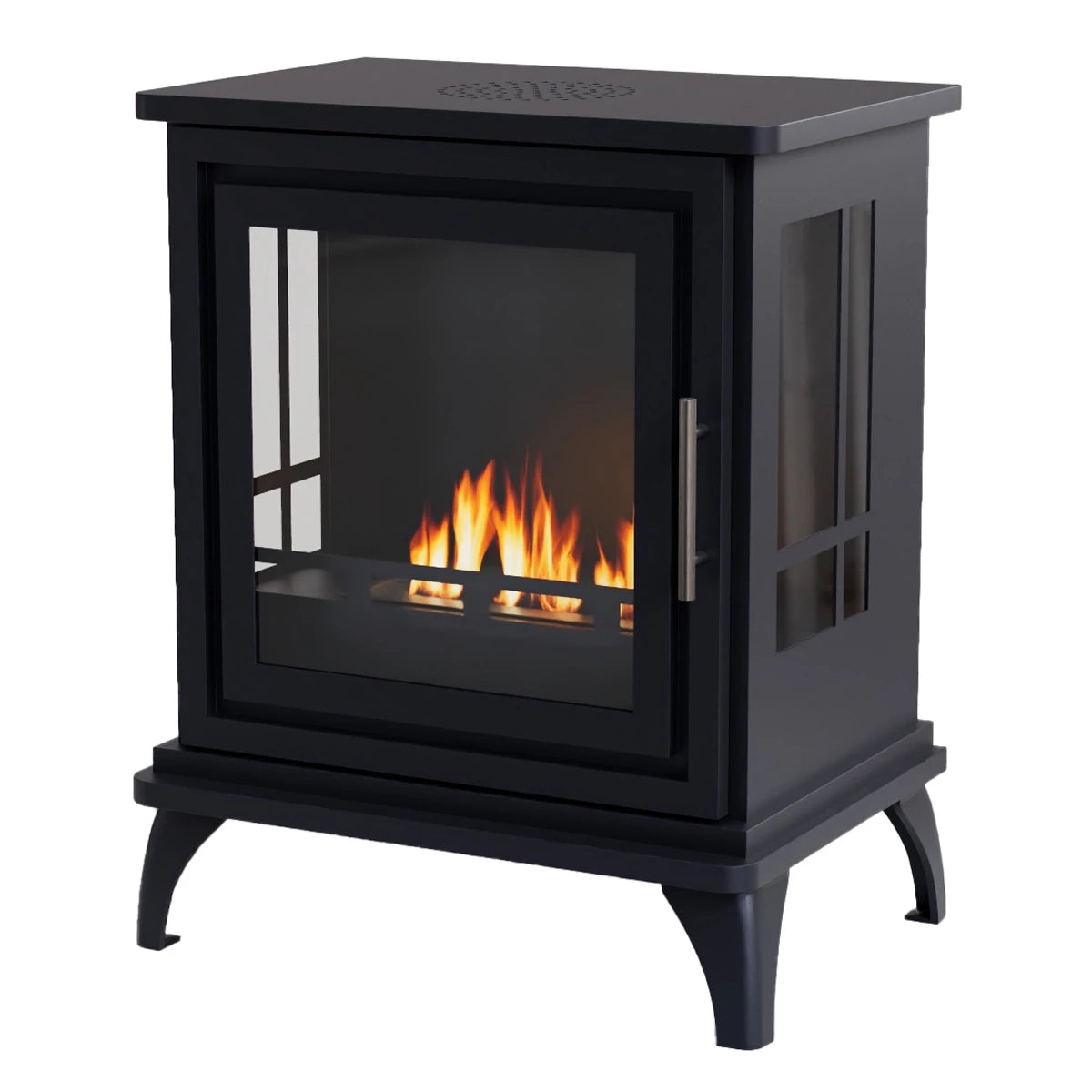 ScandiFlames Nashville Bioethanol Indoor Stove - Black Night