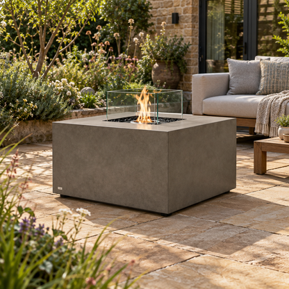 EcoSmart Chaser 38 Fire Pit Table with Smokeless Bioethanol Flame & Gas Burner Options