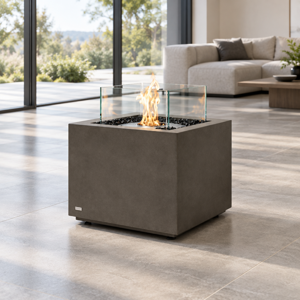 EcoSmart Fire Sidecar 24 Bioethanol Fire Pit & Gas Burner Option with Compact Modern Design