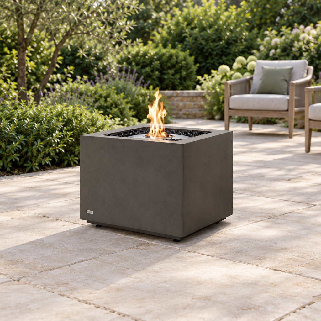 EcoSmart Fire Sidecar 24 Bioethanol Fire Pit & Gas Burner Option with Compact Modern Design